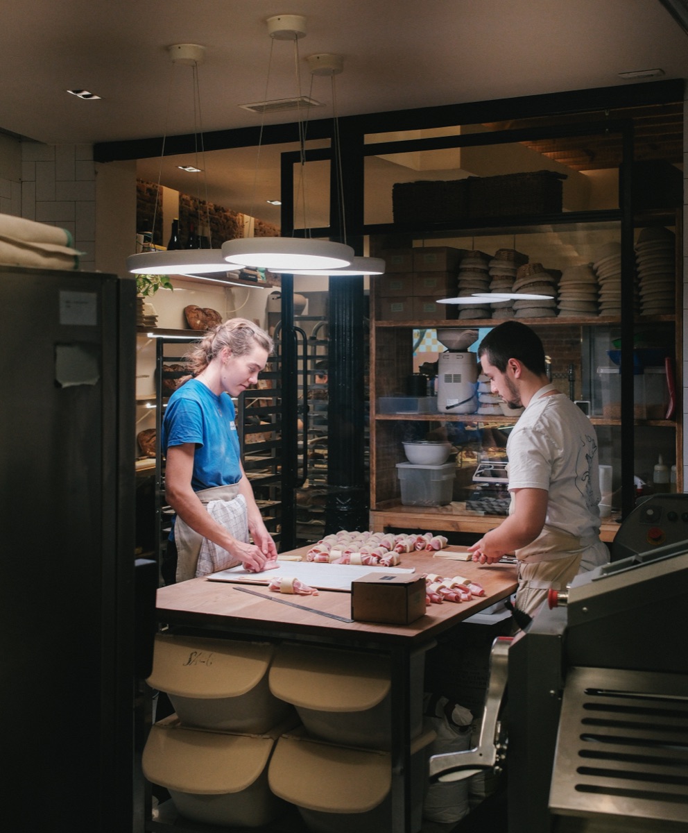 Fresh pastries at Santo Bakehouse